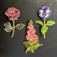The Gray Muse Floral Pins