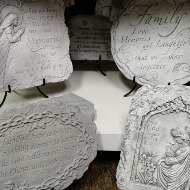 Stepping stones with sayings