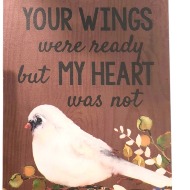 Sympathy Bird Plaque
