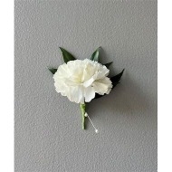 MAN'S MINI CARNATION BOUTONIERE FOR FUNERAL SERVCE