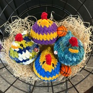 Sport Chicken - crocheted (request a team/colors)