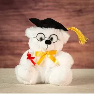 6 Winter White Grad Bear