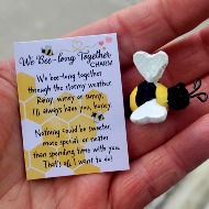 Bee with card
