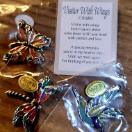 Visitors with wings charm