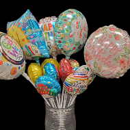 Mylar Balloons - birthday, get well, Valentine
