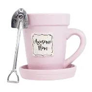 Awesome Mom Flowerpot Coffee Cup also used as vase