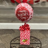 Valentine's Day Candy & Balloon Gift Box