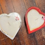 Wooden Heart Scented Candle