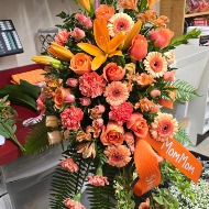 Designer Choice Fall Colored Standing Spray