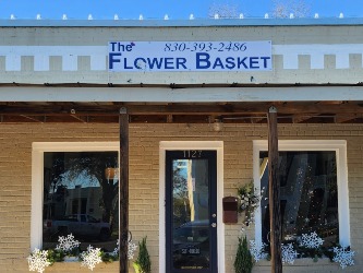 Storefront of The Flower Basket Floresville