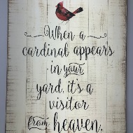 Comforting Cardinal Sign