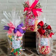 Gourmet Popcorn-Carmel, Strawberry Cheesecake