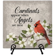 Cardinals Appear Ceramic plaque