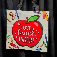 LOVE, TEACH, INSPIRE TOTE