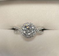Fine Rhodium Sterling Silver Cubic zirconia
