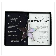 Stained Glass Birthday Star
