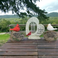 Dove, Cardinal Stones and Cardinal Stone Windchime
