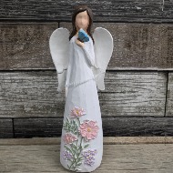 8" angle figure holding butterfly