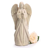 Distressed ivory praying angel