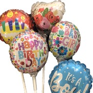 Mylar Balloons (Birthday, Anniversary, Valentine)