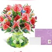 XL3D Pop Up Flower Bouquet Greeting Card