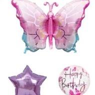 Butterfly Birthday Balloon Set