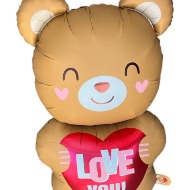 Standing I Love You Bear Balloon