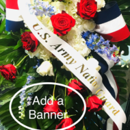 Banner For Sprays and Funeral Baskets