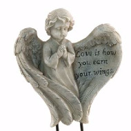 Ceramic angel keepsake