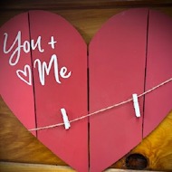 Wooden Heart Photo Decor