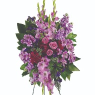 Lavender Sympathy Standing Wreath