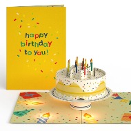 Musical Happy Birthday Cake Love Pop Card