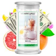 100% SOY, CANDLE CONTAINING REAL CASH