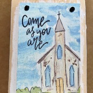 Handcrafted Painted Wooden Art