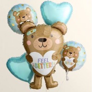 Feel Better Bear Balloon Bouquet