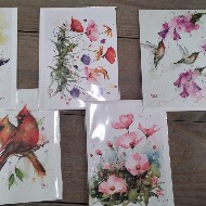 Greeting Card Art of Dean Watercolor 7x5.5 inches