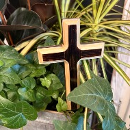 Handmade wooden Cross Pick for Plants