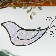 Bird Stained Glass Ornament