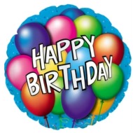 Happy Birthday Mylar (variations may vary)