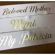 Name Banner for Funeral Standing Spray