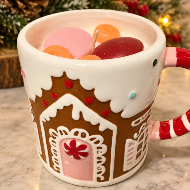 Christmas Gingerbread Candle Mug