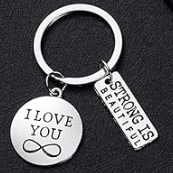 Quiet Sentiment Vase Charm - tied to vase w/ribbon