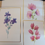 Hand painted card