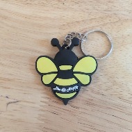 Bee Happy keychain