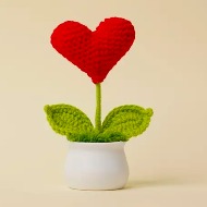 5" Love Heart Crochet