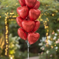Red Balloons Boquet