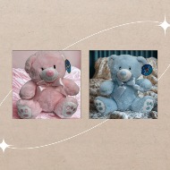 Pastel Baby 10" Bear - Choose Pink or Blue