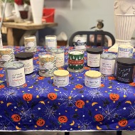 Assorted candles and wax melts seasonal scents