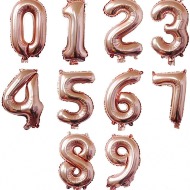 Rose Gold Number Jumbo