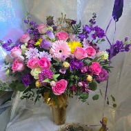 Candy or Glitter Pick added to bouquet